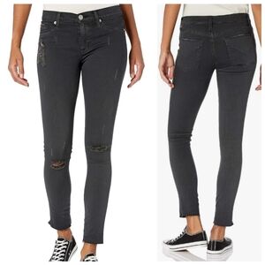 Hudson Jeans Nico Mid-Rise Super Skinny Distressed Jeans Size 27 🖤